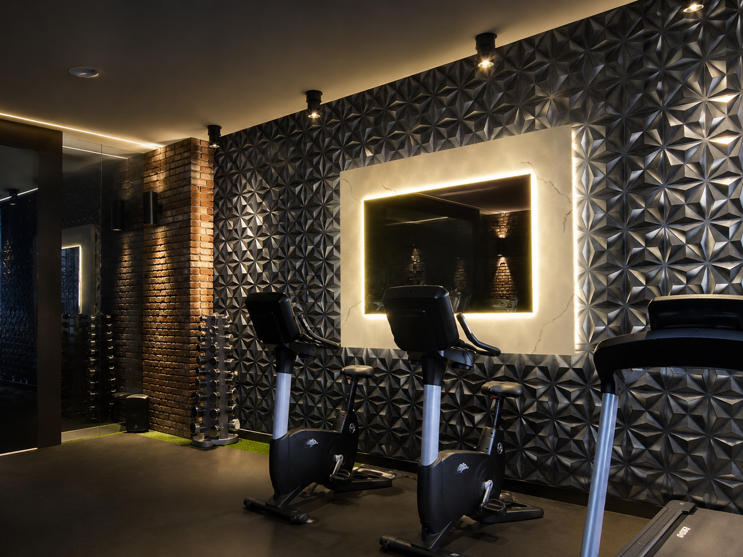 Fitnessruimte verlichting